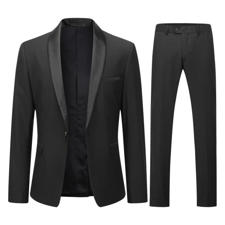 YOUTHUP Abito Uomo 2 Pezzi Slim Fit Tuxedo per Cerimonia