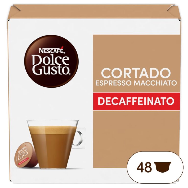 NESCAFÉ DOLCE GUSTO Cortado Espresso Macchiato Decaffeinato Caffè, 3 Confezioni da 16 Capsule (48 Capsule Compatibili Nescafé Dolce Gusto)