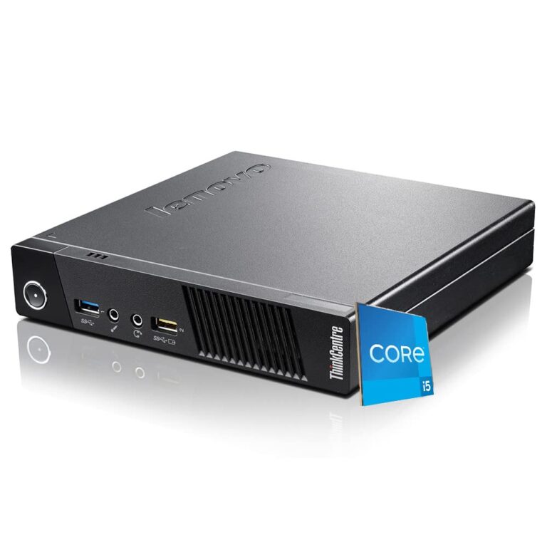 Lenovo Mini PC Ricondizionato Intel i5, 8GB RAM, 256GB SSD, Wi-Fi