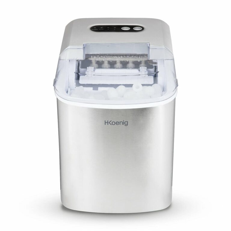 H.Koenig KB14 – Macchina del ghiaccio 12 kg/24h, 2 formati cubetti