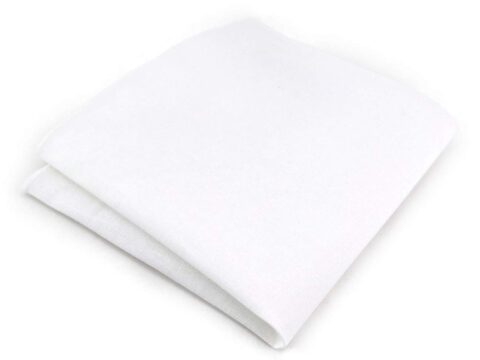 TigerTie Fazzoletto da Taschino in Cotone 100% Tinta Unita 26×26 cm