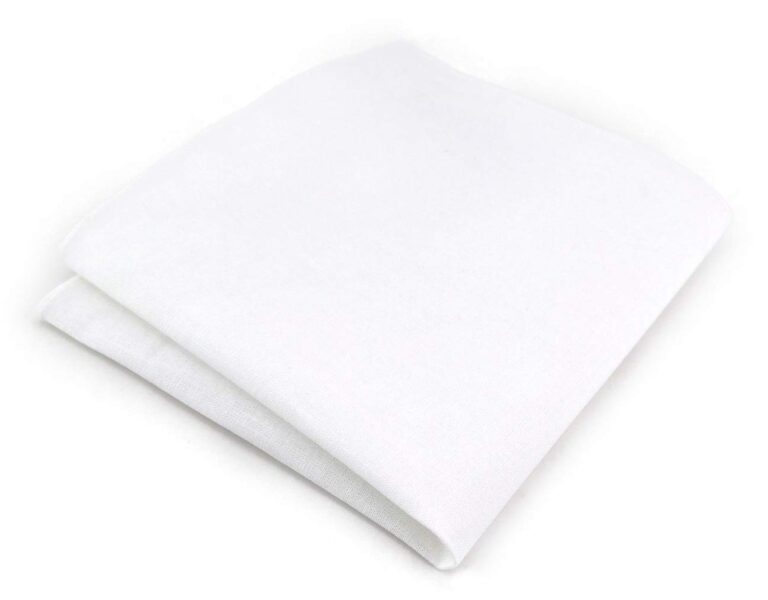 TigerTie Fazzoletto da Taschino in Cotone 100% Tinta Unita 26x26 cm