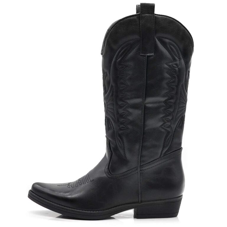 IF Fashion Stivaletti Texani Cowboy Donna Punta Camperos Etnici