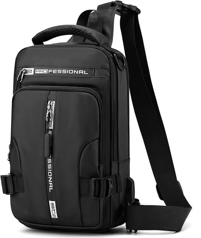 Mixroom Zaino Monospalla Z20 con Attacco USB Tracolla Regolabile