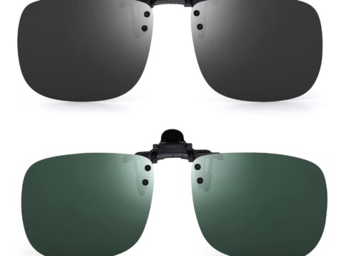 JM Clip-on occhiali da sole polarizzati flip-up senza montatura