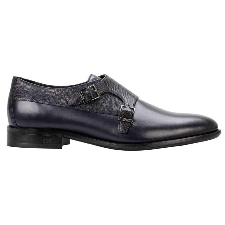 BOSS Colby Monk Strap Uomo Scarpa in Pelle Formale