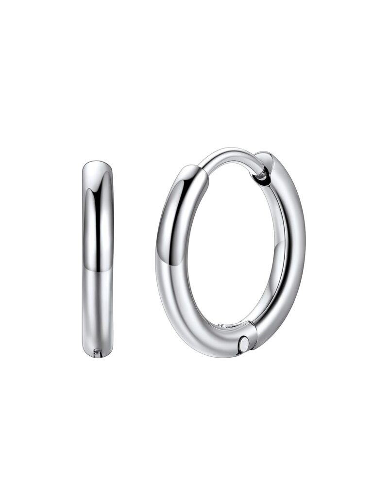 FaithHeart Orecchini a Cerchio Uomo Donna in Acciaio 316L