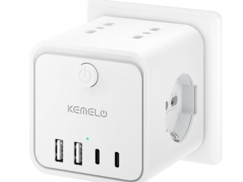 Ciabatta Multipresa 4 Prese ITA/Schuko con 2 USB-A e 2 USB-C