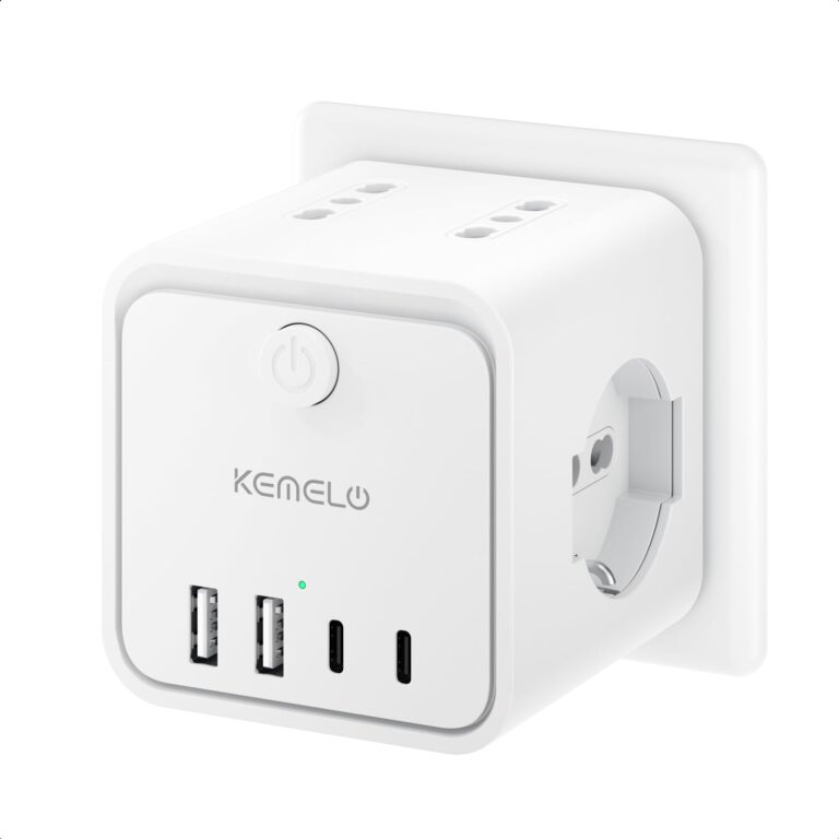 Ciabatta Multipresa 4 Prese ITA/Schuko con 2 USB-A e 2 USB-C