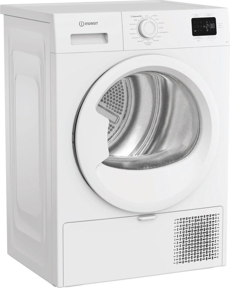 Indesit Asciugatrice a pompa di calore 8 kg classe D con ciclo veloce