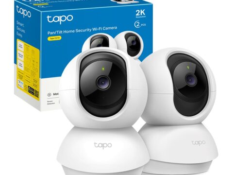 Tapo C210P2 Telecamera Wi-Fi Interno 2K 3MP — Confezione da 2 Pezzi