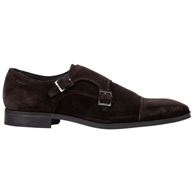 BOSS Theon Monk Strap Uomo in pelle scamosciata