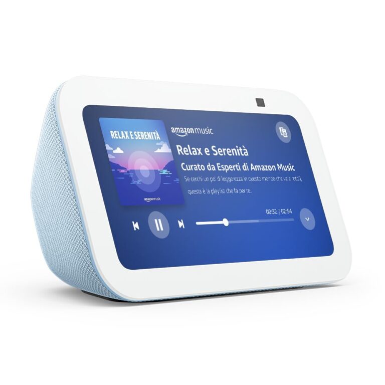 Echo Show 5 (Ultimo modello) | Schermo touch intelligente e compatto: controllo della Casa Intelligente e molto altro | Az...