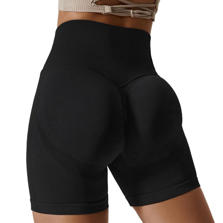 Zhiaek Pantaloncini Palestra Donna Push Up a Vita Alta