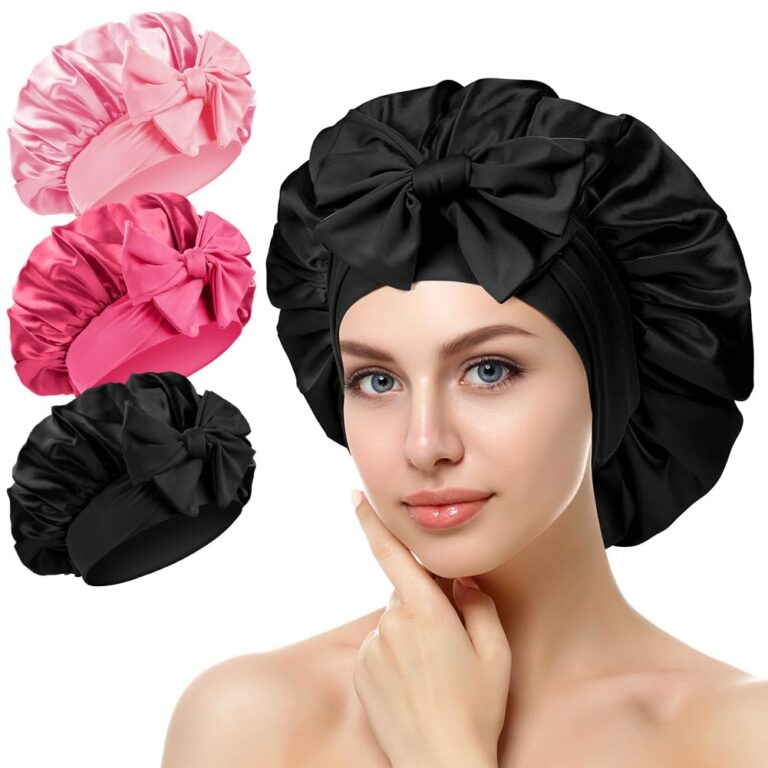 ACWOO Cuffia in Seta per Capelli Ricci (3 pezzi)