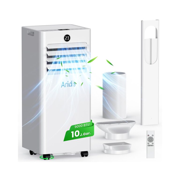 Condizionatore Portatile Climatizzatore Silenzioso - 9000BTU Climatizzatore senza Unità Esterna, Raffrescatore a Basso Con...
