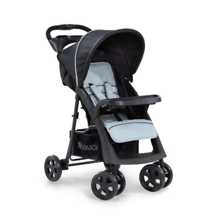 hauck Passeggino Shopper Neo 2 - Compatto dalla Nascita fino a 22 kg e Pieghevole con 2 Portabibite e Vassoio, Reclinabile...