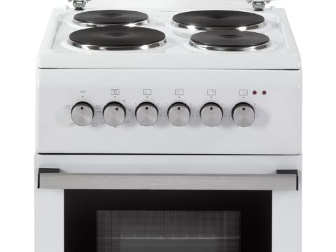 De Longhi Cucina Elettrica 4 Fuochi Forno Elettrico 50×55 cm Bianco