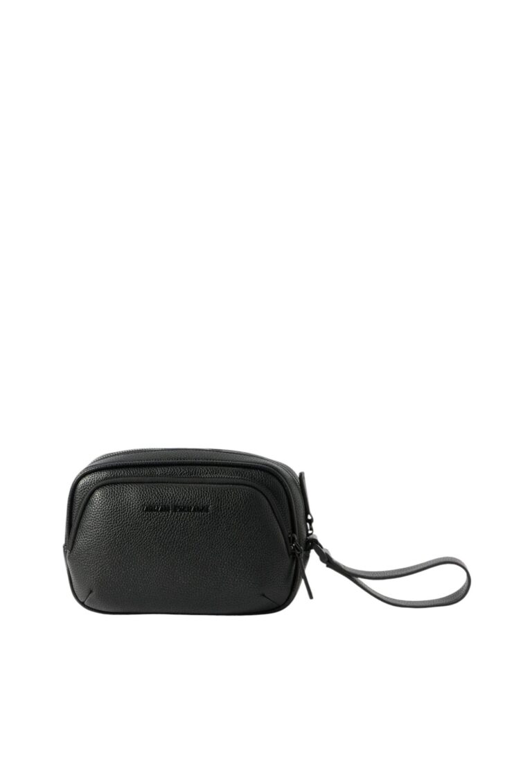 Armani Exchange Pochette Uomo Nera con Logo