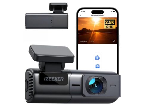 iZEEKER Dash Cam Mini 2.5K WiFi con App e Visione Notturna