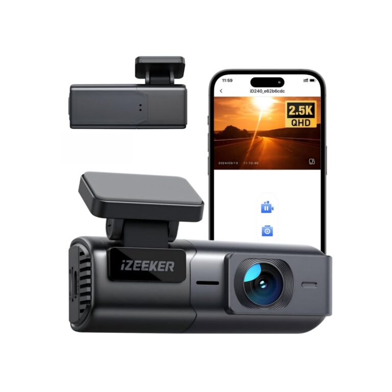 iZEEKER Dash Cam Mini 2.5K WiFi con App e Visione Notturna