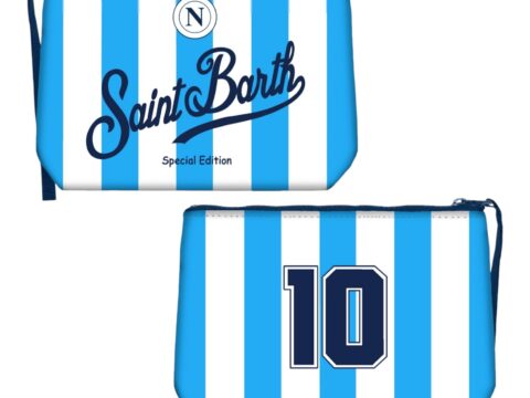 MC2 Saint Barth Pochette in gomma stampa Napoli Dieci