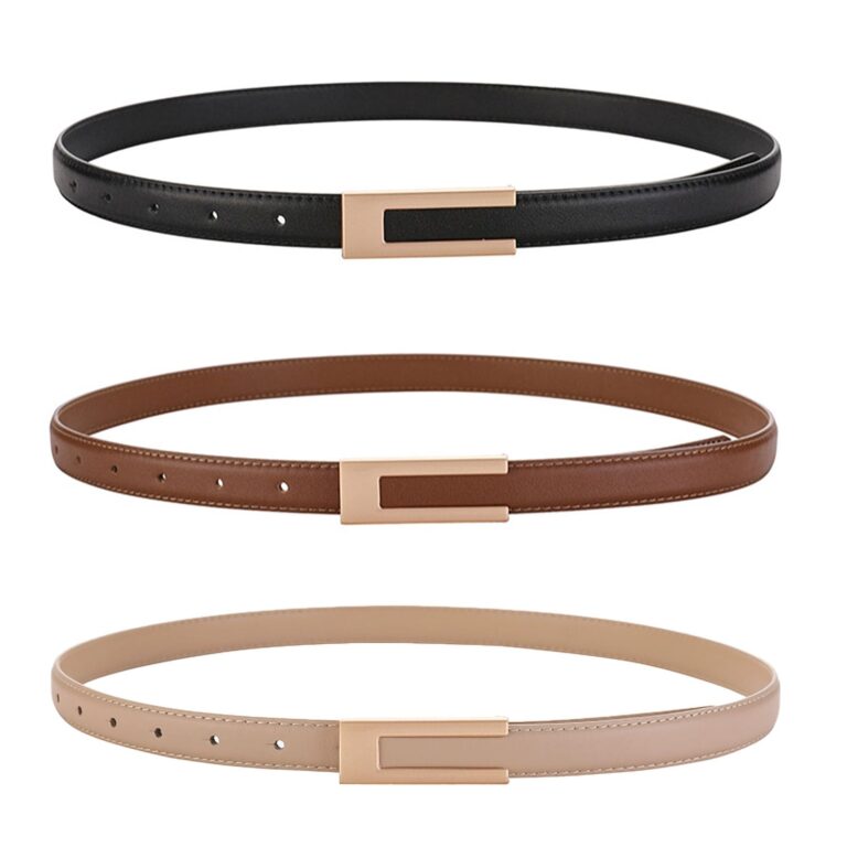 KEYRI cintura donna sottile in pelle PU stile retrò elegante