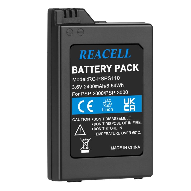 REACELL Batteria 2400 mAh per PSP 2000 e 3000 (PSP-S110)