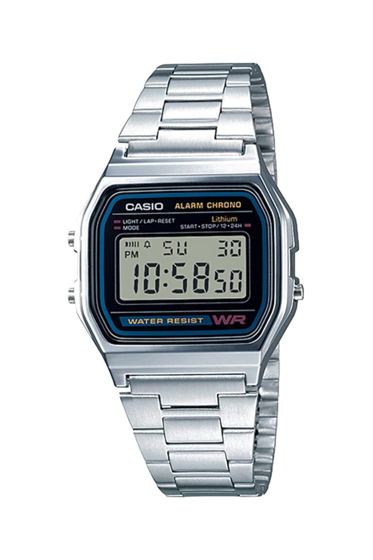 Casio A158WEA-1EF Orologio Digitale Uomo Cinturino Acciaio