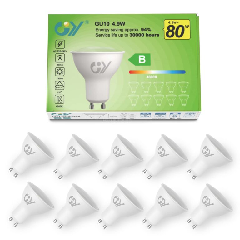 GY LED GU10 4,9W 790 lm 4000K Bianco Neutro – Risparmio energetico
