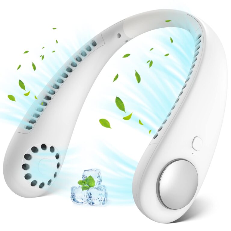 Ventilatore da collo portatile ricaricabile USB con flusso 360°