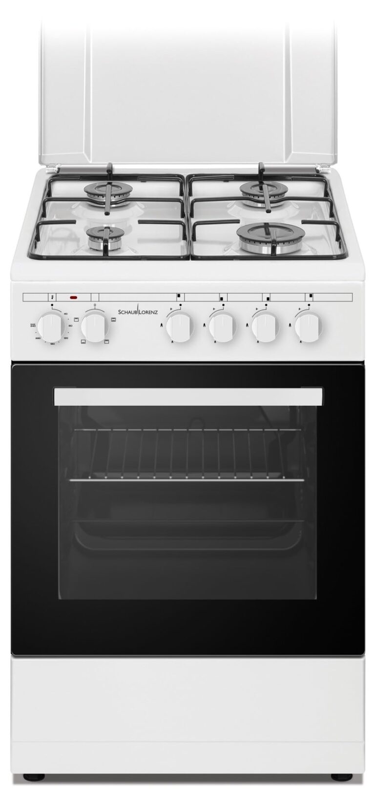 Slorenz Cucina a gas 50x50 bianca con grill e accensione elettrica
