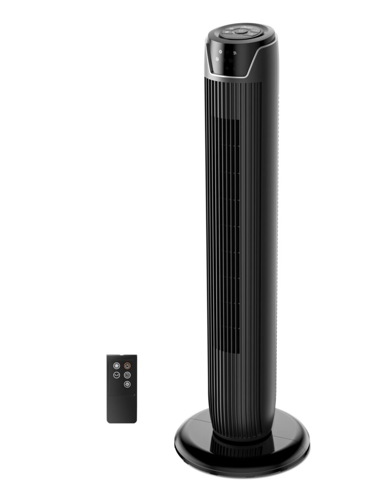 Midea FZ10-17JR Ventilatore a Torre Silenzioso con Telecomando, Ventilatore da Terra Portatile 45W, 90° Oscillazione, Disp...