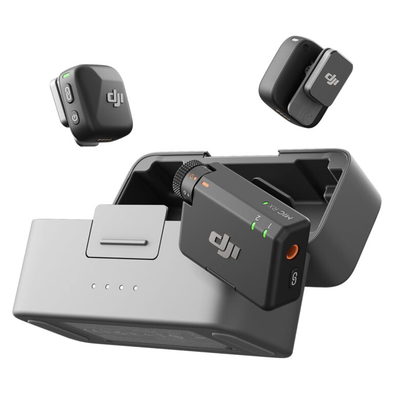 DJI Mic Mini Kit 2 TX + 1 RX Microfono Wireless con Custodia di Ricarica