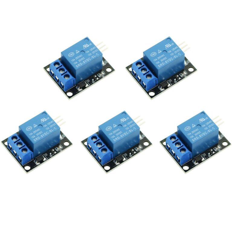 DollaTek KY-019 Modulo Relè 1 Canale 5V per Arduino (5 pz)