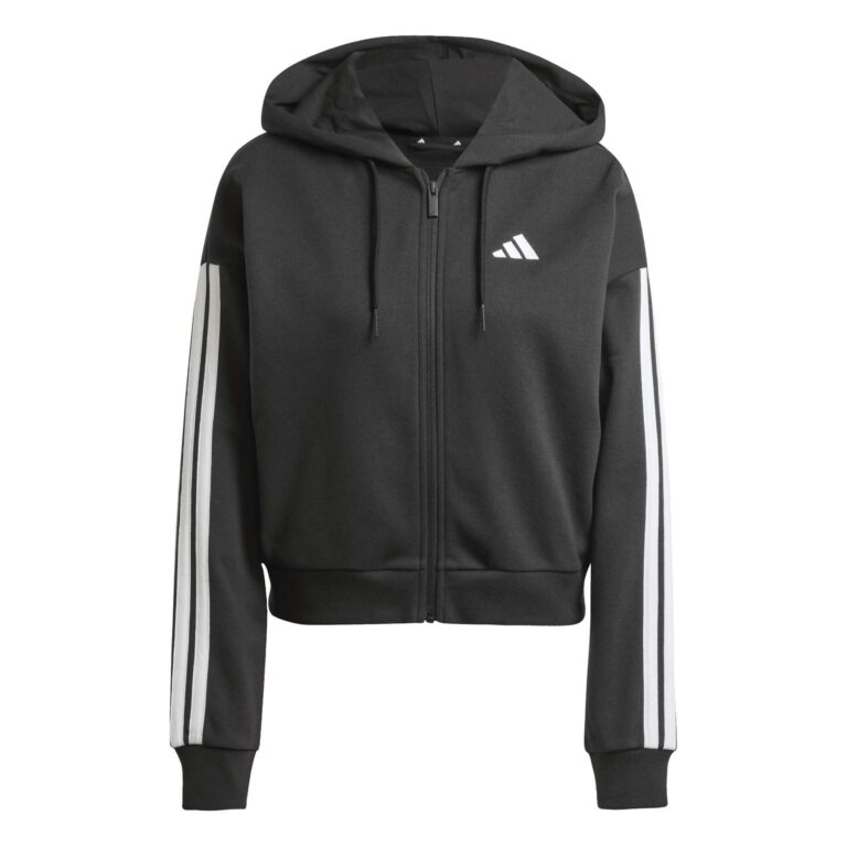 adidas Essentials 3-Stripes - Felpa con cappuccio full-zip donna