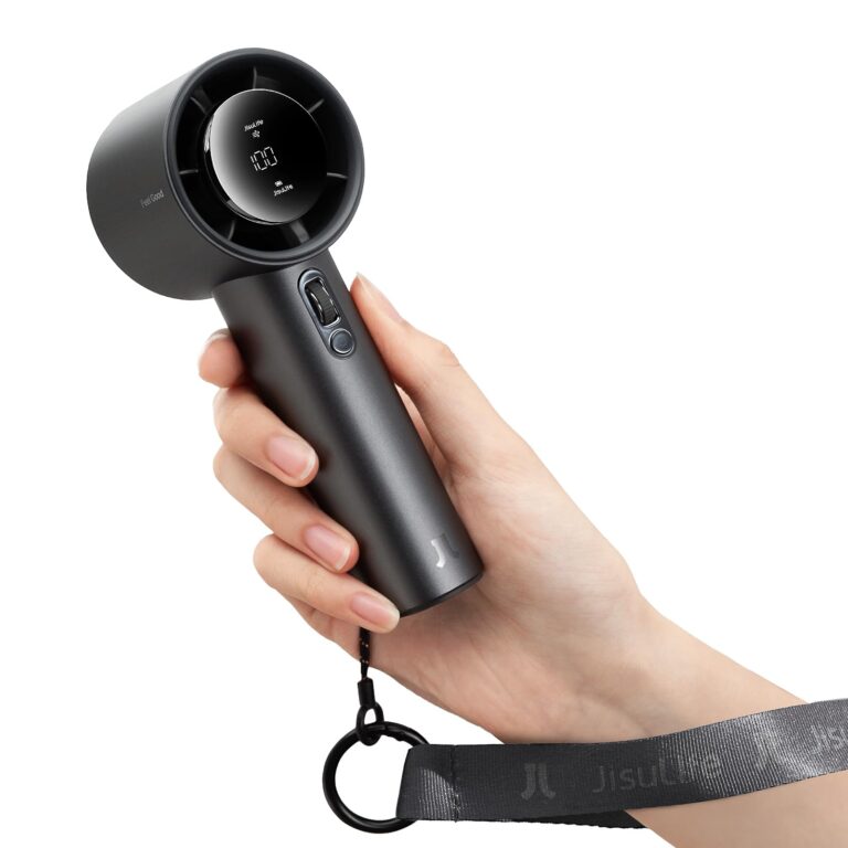 JISULIFE Mini Ventilatore Portatile 5000mAh con 100 livelli di velocità
