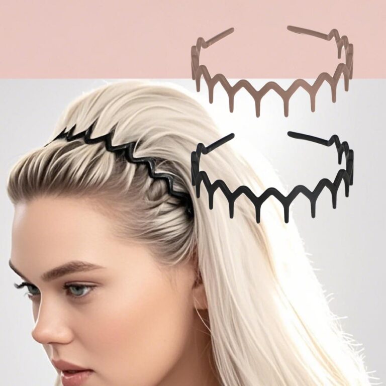 Fasce Zig Zag con denti per capelli donna - 2 pezzi