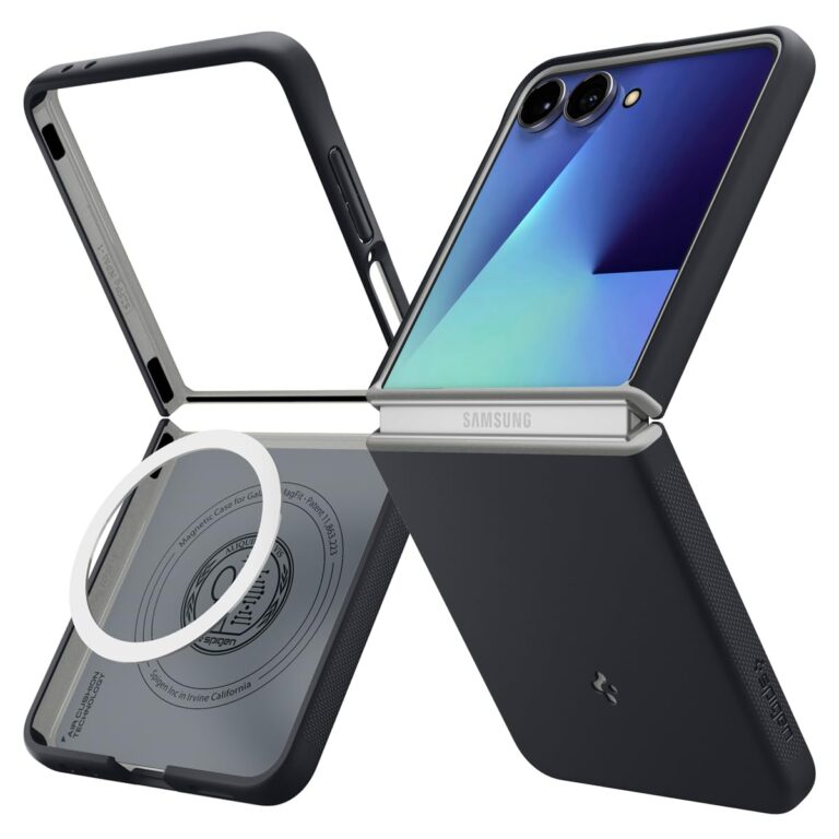 Spigen Cover Nano Pop MagFit Compatibile con Samsung Galaxy Z Flip 7 - Black Sesame