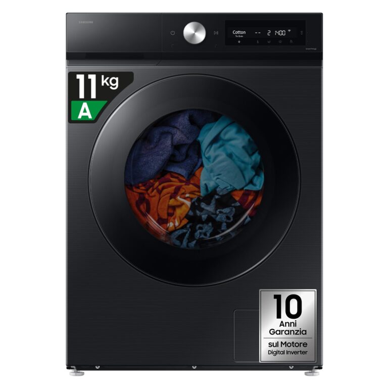 Samsung Bespoke AI Lavasciuga 11+6 kg con Vapore e Ecodosatore