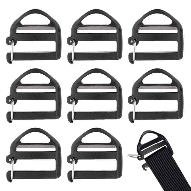 JRYXDS Fibbie a sgancio rapido in plastica per cinghie e zaini – set da 8