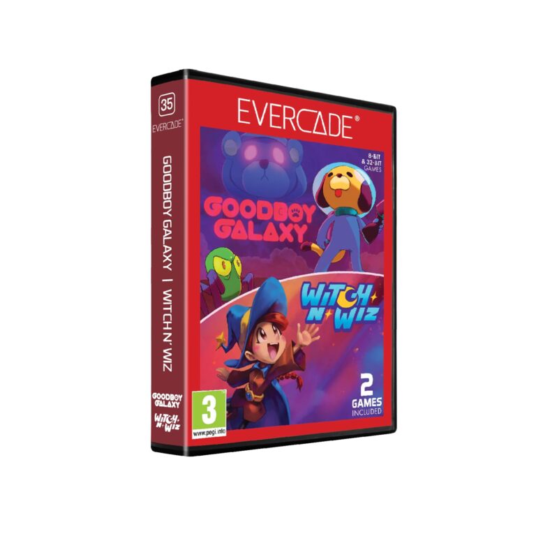 Evercade: cartuccia doppia Goodboy Galaxy / Witch N' Wiz
