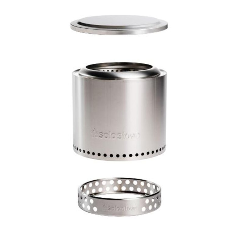 Solo Stove Braciere Ranger Set Essenziale 2.0 | con Braciere Senza Fumo, Supporto, Coperchio, Cam...