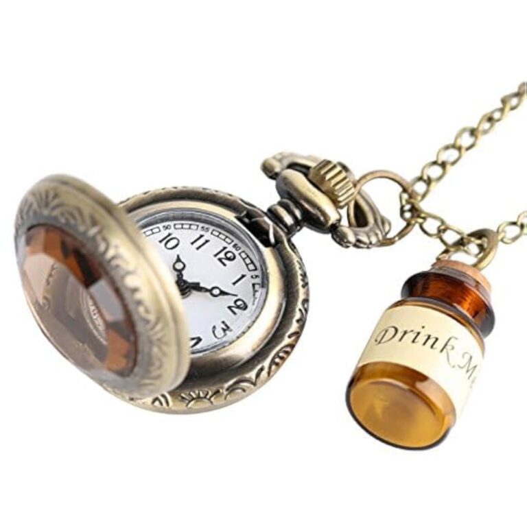 OFKPO Ciondolo Orologio da Tasca Retrò con Catena da Collana