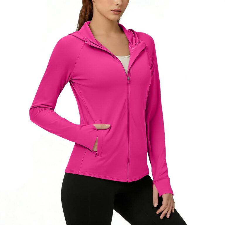 Felpa donna UV leggera con zip e tasche - protezione solare
