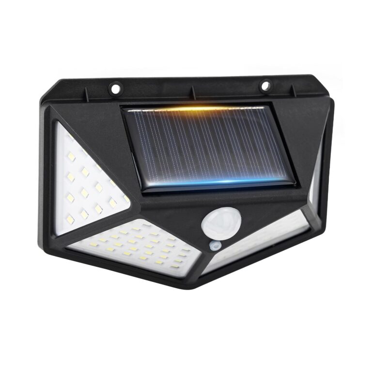 GRIFEMA Faretto Solare 100 LED con Sensore di Movimento 270°, IP65