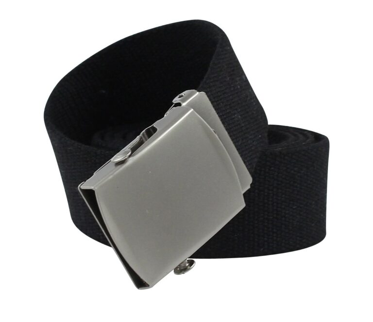 YEHMAN Cintura Canvas Militare in Tela con Fibbia Scorrevole Regolabile 120 cm