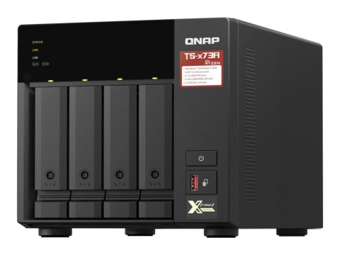 QNAP TS-473A NAS Tower 4 Bay AMD Ryzen V1500B 8 GB DDR4