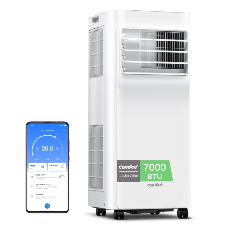 COMFEE' Condizionatore Portatile 7000 BTU/H, Breezy Cool Pro 2.0, Controllo WiFi, 3-in-1 Climatizzatore Portatile, Ventila...