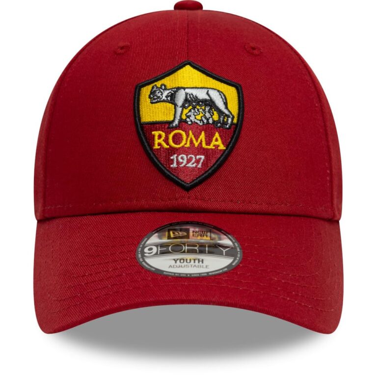 AS Roma Cotton 9FORTY Kids - Crest Red